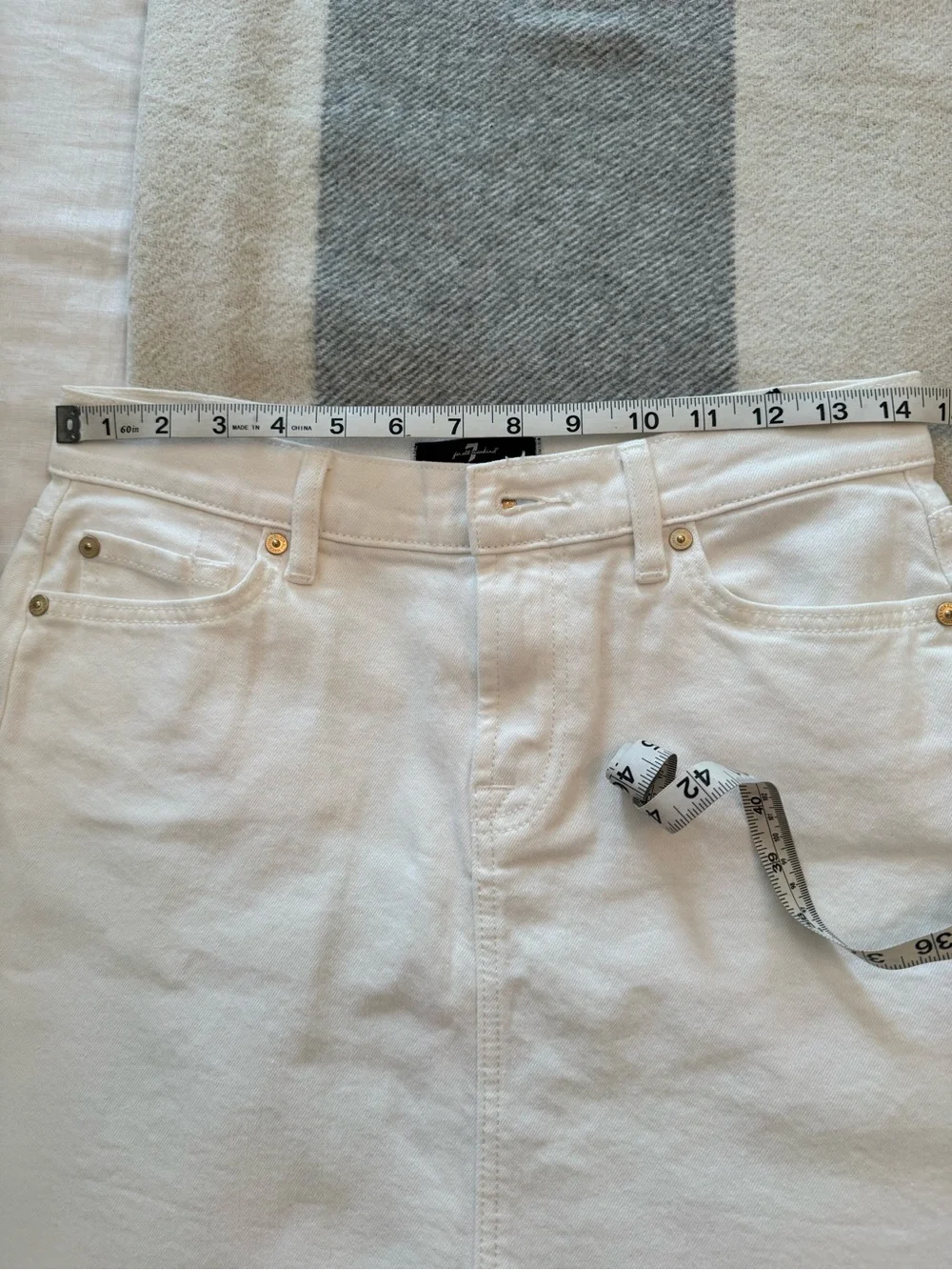 7 For All Mankind crisp white